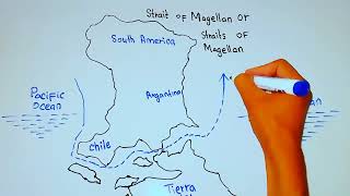 Where is the Strait of Magellan  Straits of Magellan  Strait of Magellan map  5min Knowledge [upl. by Anny]