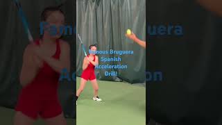 Bruguera famous Spanish racquet speed drill backhand side [upl. by Munsey781]