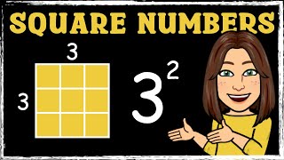 Square Numbers  Multiplication  Maths with Mrs B [upl. by Emalia]