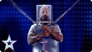 Will he ESCAPE Matt Johnson takes on NERVERACKING act  SemiFinals  BGT 2018 [upl. by Belita]