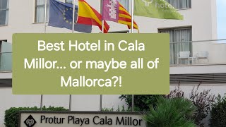 Protur Playa Cala Millor Hotel  walk around food and room [upl. by Aifos]