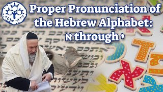 Proper Pronunciation of Hebrew Alphabet Beginning with Consonants Aleph through Yod [upl. by Nayt]