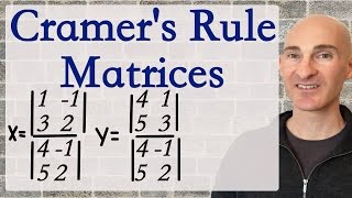 Cramers Rule Matrices [upl. by Conlan617]