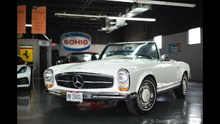 Mercedes 250SL  89769 Miles Great Condition WhiteBlack  Seven Hills Motorcars [upl. by Ilwain]