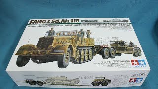 Tamiya FAMO with Trailer InBox Review [upl. by Sperry580]