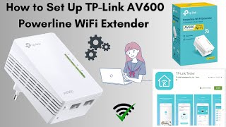 Setting up the TPLink AV600 Powerline WiFi Extender [upl. by Marpet]