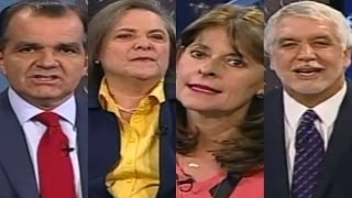 Primer Debate Presidencial en Colombia 2014 CABLENOTICIAS [upl. by Laehctim]