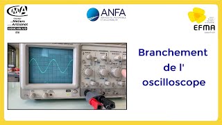 Branchement de loscilloscope et lecture des sensibilités [upl. by Itin]