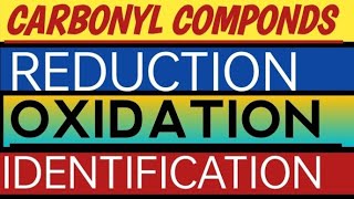OXIDATION Reduction ALDEHYDESKETONES [upl. by Elkcim]