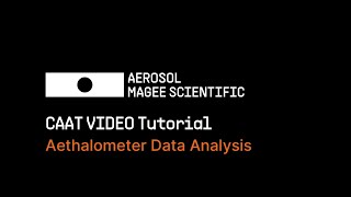 Video Tutorial CAATAethalometer data analysis [upl. by Vershen861]