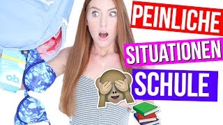 12 PEINLICHE SITUATIONEN IN DER SCHULE DIE MÄDCHEN KENNEN  LaurenCocoXO [upl. by Eiger]