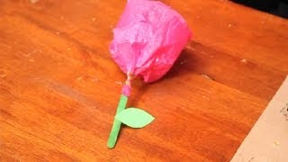 Creative Crafts With Flowers for Kids  Valentines Day Crafts [upl. by Anelaf892]