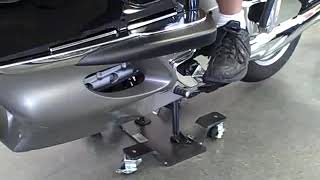 BMW K1200LT removed from ParknMove motorcycle dolly [upl. by Atekal]