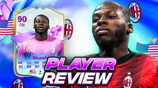 90 FUTURE STARS EVOLUTION MUSAH PLAYER REVIEW  FC 24 Ultimate Team [upl. by Storz]