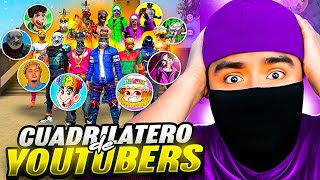 JUGUE UN CUADRILÁTERO CON LOS YOUTUBERS MÁS FAMOSOSOS DE FREE FIRE  TERMINO MUY MAL [upl. by Roybn]