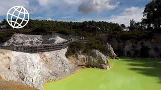 Rotorua Geothermal Area New Zealand Amazing Places 4K [upl. by Melc]