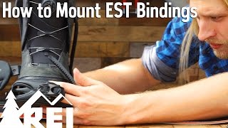 Snowboarding How to Mount EST Bindings [upl. by Mateusz]