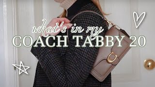 Whats In My Coach Tabby 20  Jazmines Country Journal [upl. by Niddala]