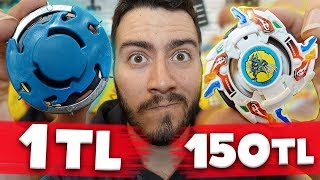 1 TL VS 150 TL BEYBLADE KAPIŞMASI BunaDeğerMi [upl. by Xino213]