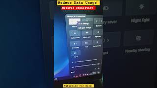 Reduce Laptop Data Usage  Turn on metered Connection settings in laptop education technology [upl. by Ianaj]