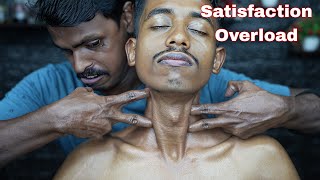 Satisfaction Overload  Strong ASMR Head And Neck Massage By Strong Wrist Barber  Neck Cracking [upl. by Uv]