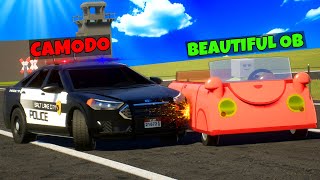 Prison Break Leads to Police Chase in Lego City Brick Rigs Multiplayer [upl. by Amesari]