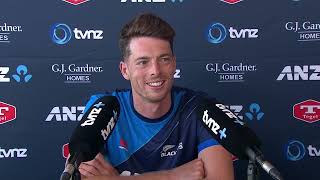 Mitch Santner Press Conference  BLACKCAPS v South Africa  Bay Oval [upl. by Aihtenyc432]