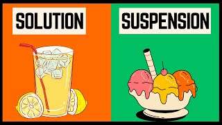 Solution and Suspension Difference  Chemistry [upl. by Combes]