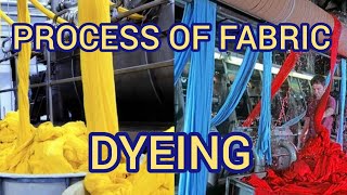 PROCESS OF FABRIC  DYEING [upl. by Gudrun733]