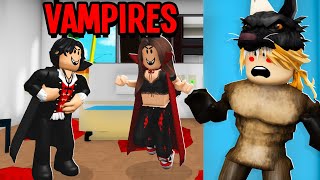 I Was A WEREWOLF In A VAMPIRE Only Server Roblox Brookhaven RP [upl. by Beeck]