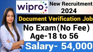 Wipro Recruitment 2024WIPRO Work From Home Jobs 2024Wipro Vacancy 2024Govt Jobs oct 2024 [upl. by Nosnej]