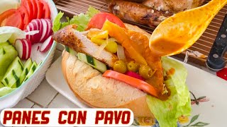 PANES CON PAVO SALVADOREÑOS con SALSA CRIOLLA especiales para navidad 🎄 [upl. by Nnylakcaj]