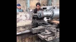 Machining 4Ton SHAFT with 100Yrs Old Technology machining [upl. by Alysa931]