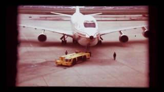 Airport Frankfurt Anno 1973 Super 8 Film Vintage Using Projector Revuelux 4004 ton [upl. by Dawson581]