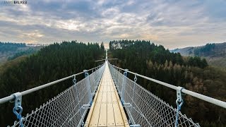 Geierlay  Hängeseilbrücke  Germany [upl. by Ayinat]