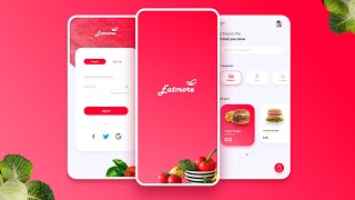 Food App Design  UXUI  Wireframe Prototype Export [upl. by Ivar366]