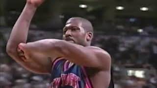 Larry Johnson banks in a 3 pointer eliminates the Raptors 2000 Playoffs [upl. by Andrade]