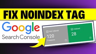 How to Fix Noindex Tag Issue in Google Search Console StepWise Tutorial [upl. by Anaeco]