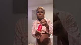 Pregnant belly care routine 🤰🏽✨ trending funnyshorts momcontentcreator mom relatable [upl. by Eiahpets]