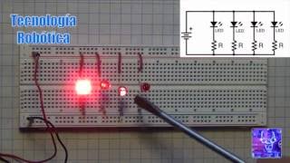 Tecnología Robótica 034 Circuitos Serie y Paralelo con Leds [upl. by Madriene529]