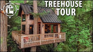 Treehouse Tour Magical Airbnb w Ocean View amp Beach [upl. by Eenoj742]