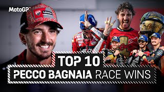 Pecco Bagnaia ranks his 10 best MotoGP victories 🏆 [upl. by Sdlonyer]