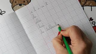 7 Lenchaînement des lettres en écriture cursive [upl. by Clem]