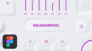 How to Make Neumorphic UI Buttons in Figma [upl. by Orozco]