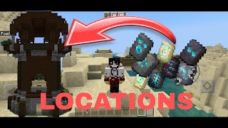 Locations of All ARMOR TRIMS in Minecraft Pocket Edition  MCPE  120 [upl. by Ahael]