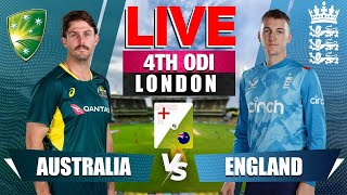 🔴Live England vs Australia 4th ODI  Live Cricket Score amp Commentary [upl. by Cale]