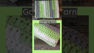 Chunky Bernat Baby Blanket Yarn Easy Crochet Blanket Pattern crochet crocheting [upl. by Gustin]