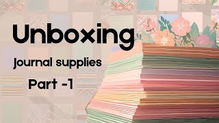 Journal Kit unboxing asmr scrapbooking journal cute kawaii kawaiianime stationeryhappydiy [upl. by Trin]