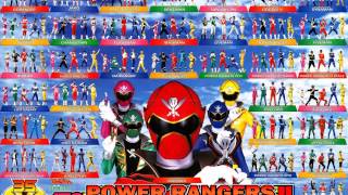 Power Rangers Mighty Morphin to Mega Force theme songs Mix [upl. by Barthel576]