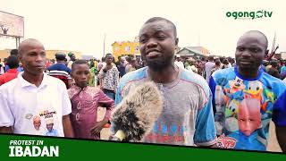 HOT PROTEST IN IBADAN TODAY LATEST NEWS ON OGONGO TV [upl. by Olette]